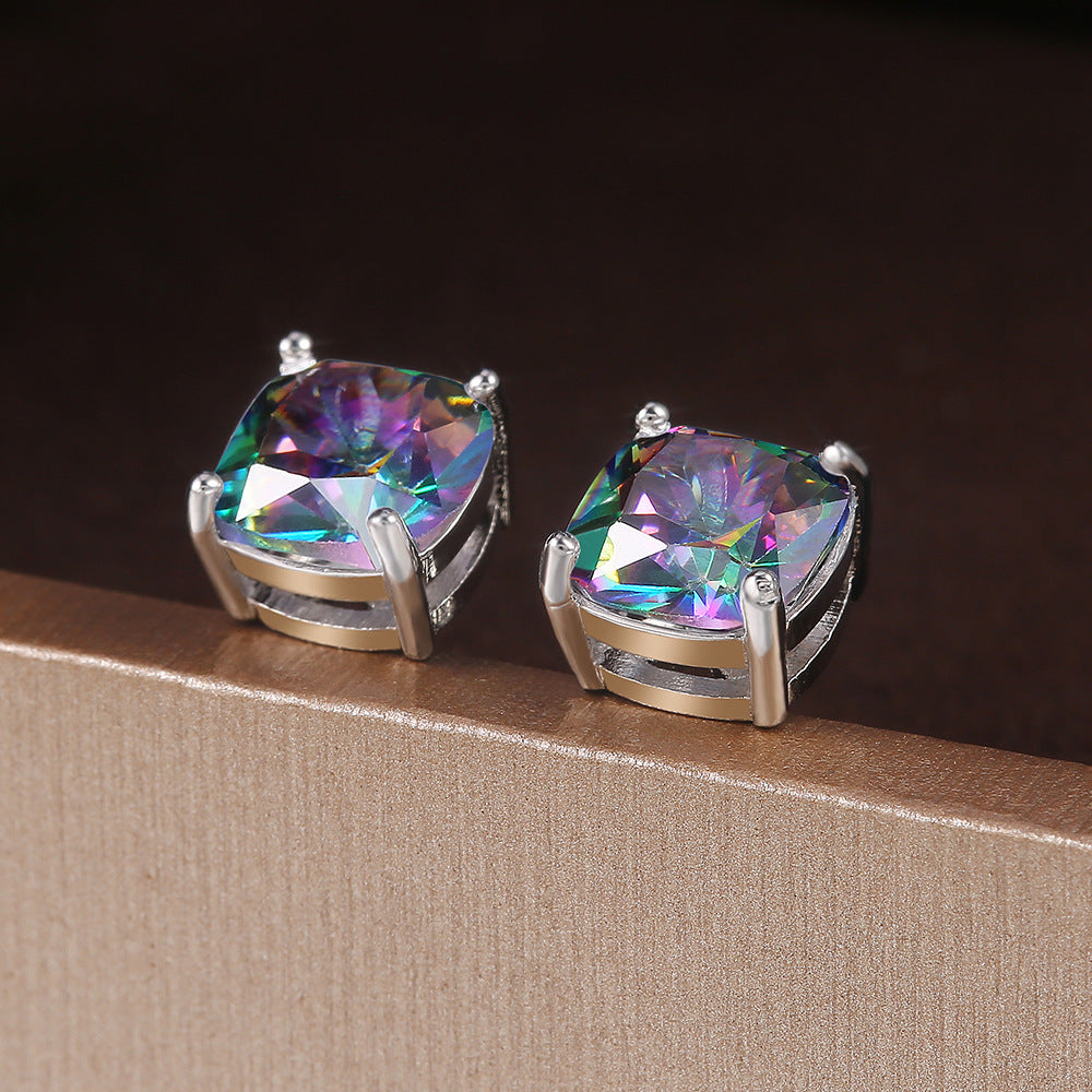Timeless Elegance - Multi Gem Post Earrings