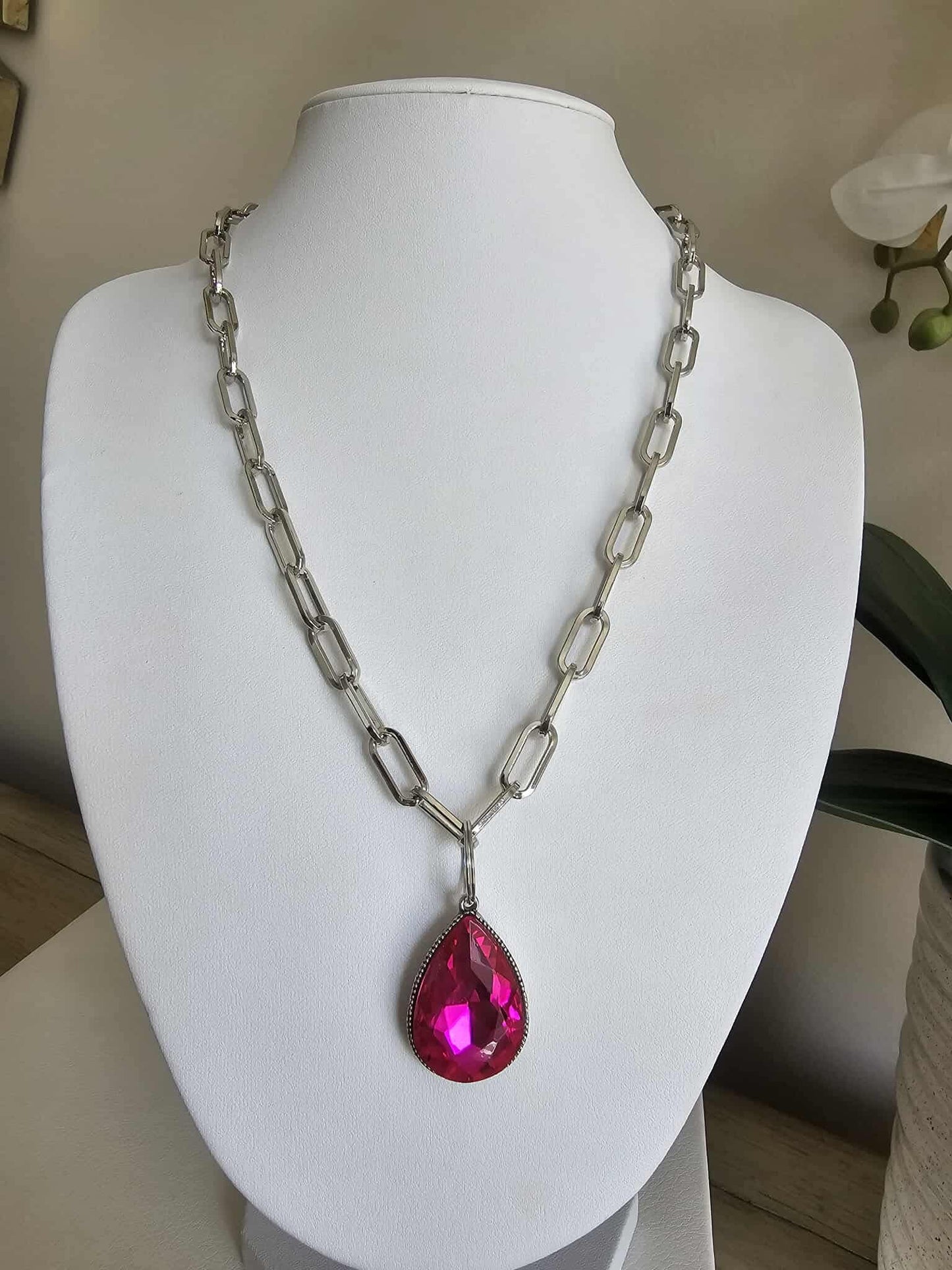 Cherry Bombshell - Pink Necklace