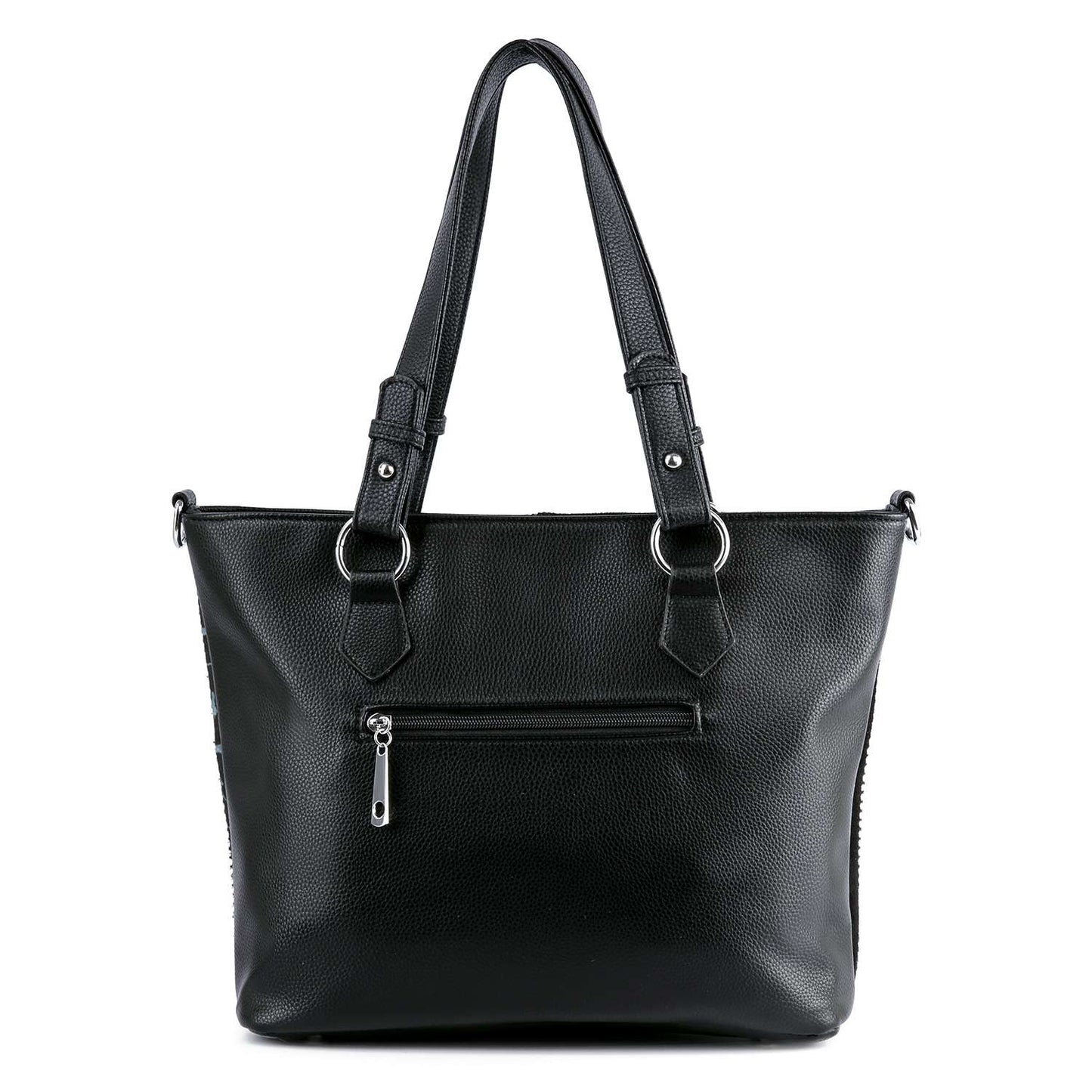 Vivid Elegance - Colorful Rhinestone Tote Handbag
