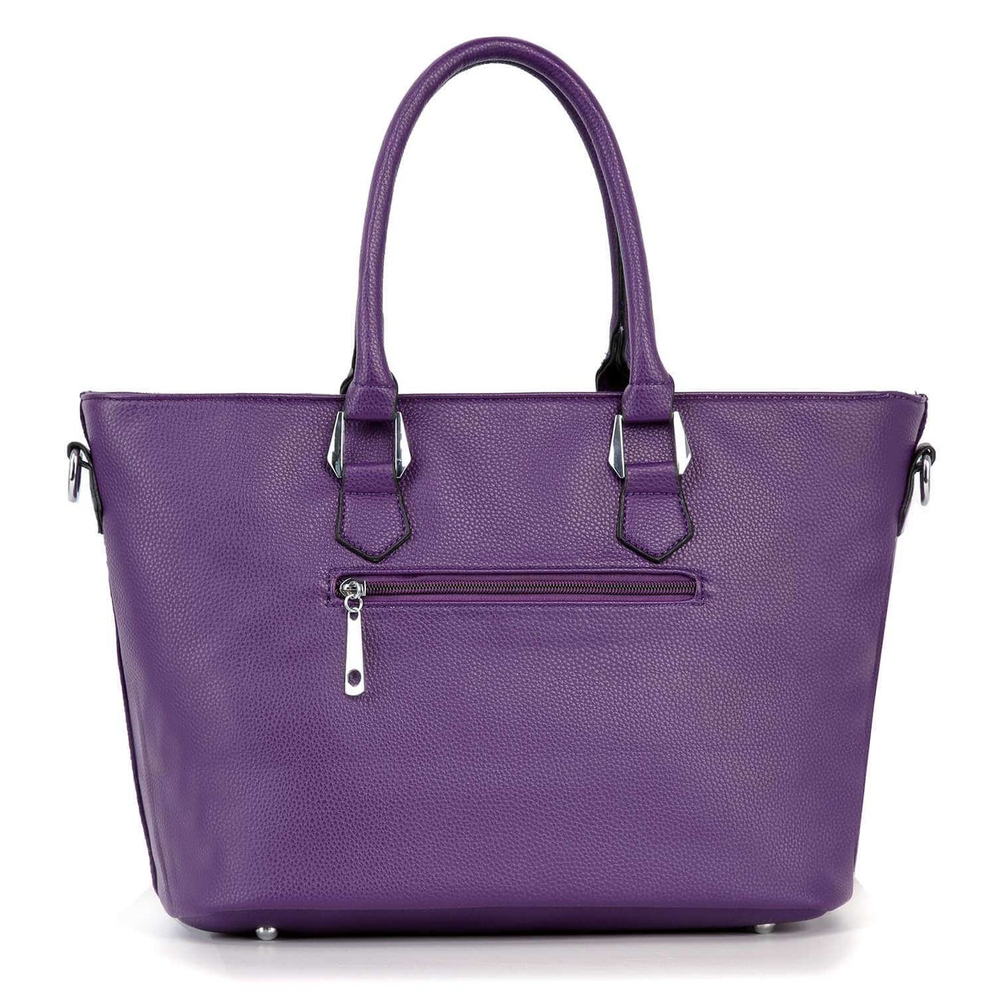 Sparkle & Shine Purple Rhinestone Tote Handbag