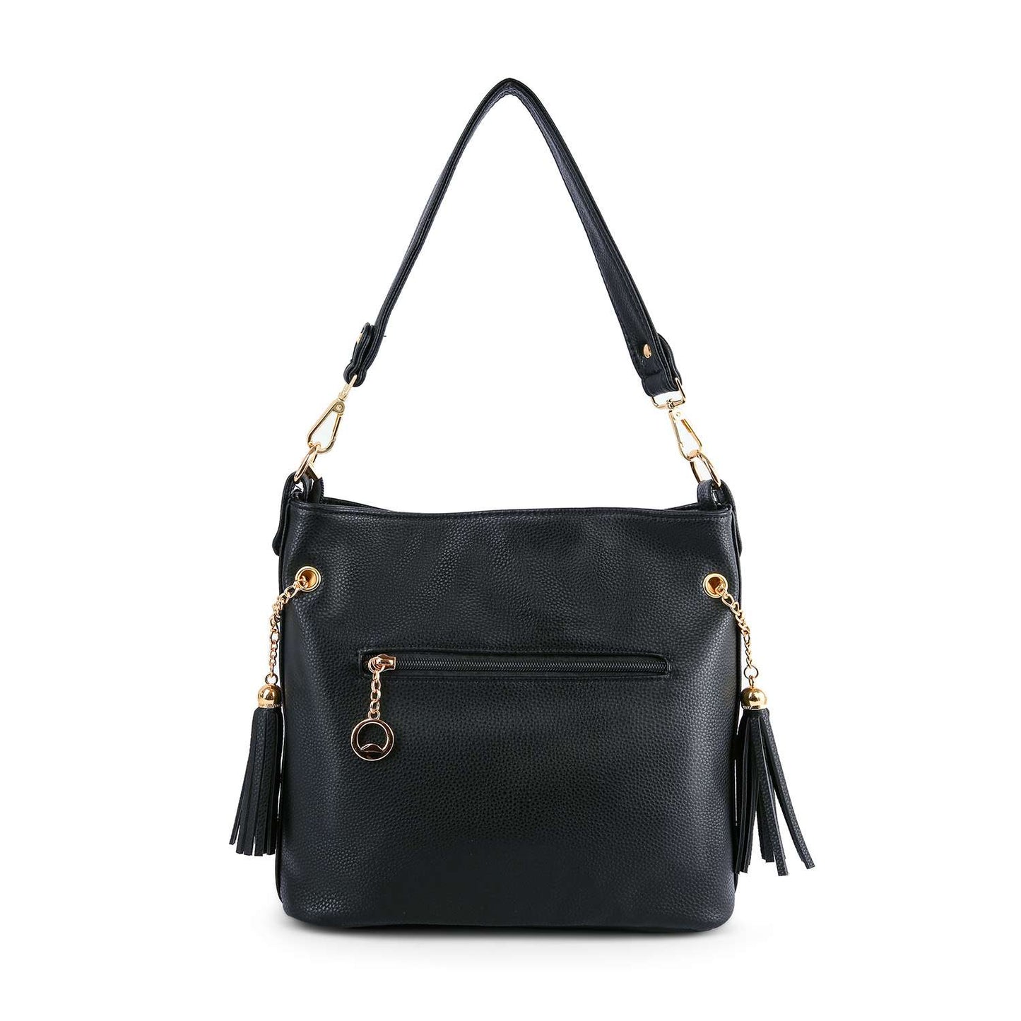 Midnight Maven - Black Hobo Handbag