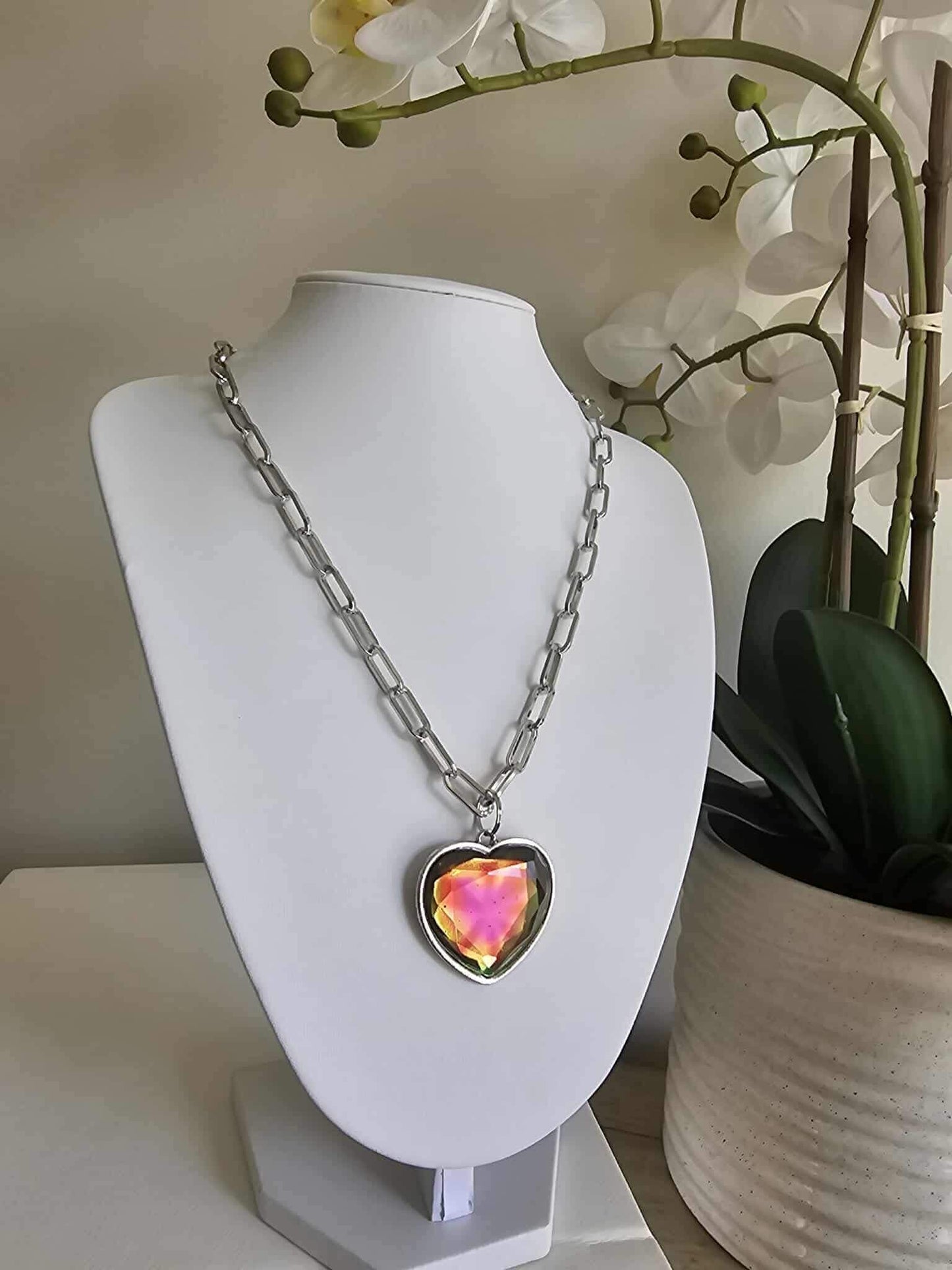 Love Voltage - Multi Volcano Oil Spill Necklace - Alie's Boutique