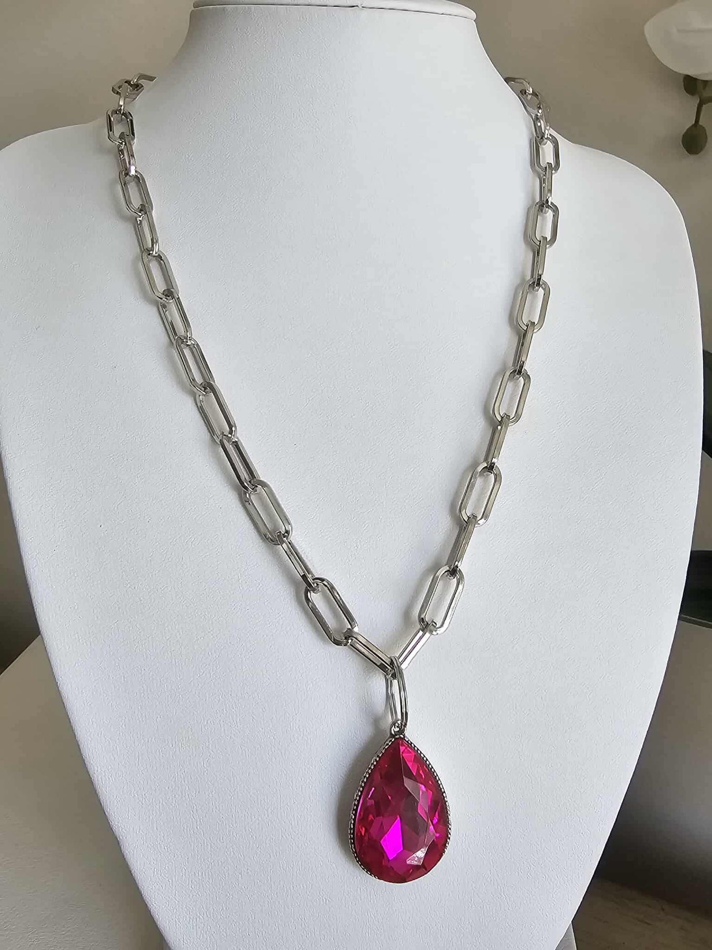 Cherry Bombshell - Pink Necklace