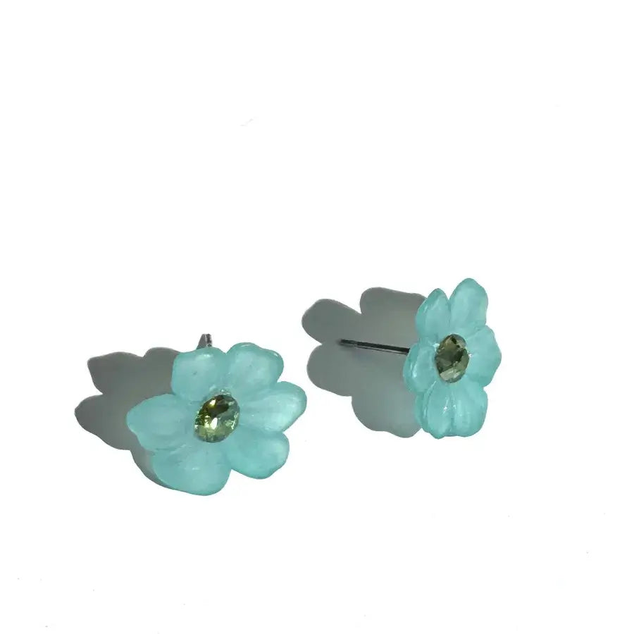 Crystal Bloom Stud Earrings - Leetie Lovendale