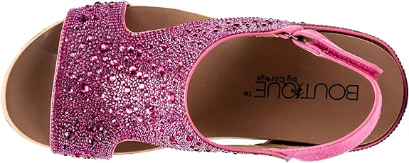 Corky's Ashley Wedge Sandal in Fuchsia Rhinestone