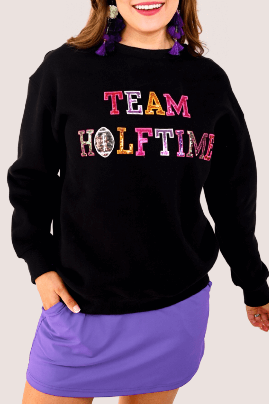 PREORDER- Team Halftime Patch Sweatshirt - Shop Alies Bouutique