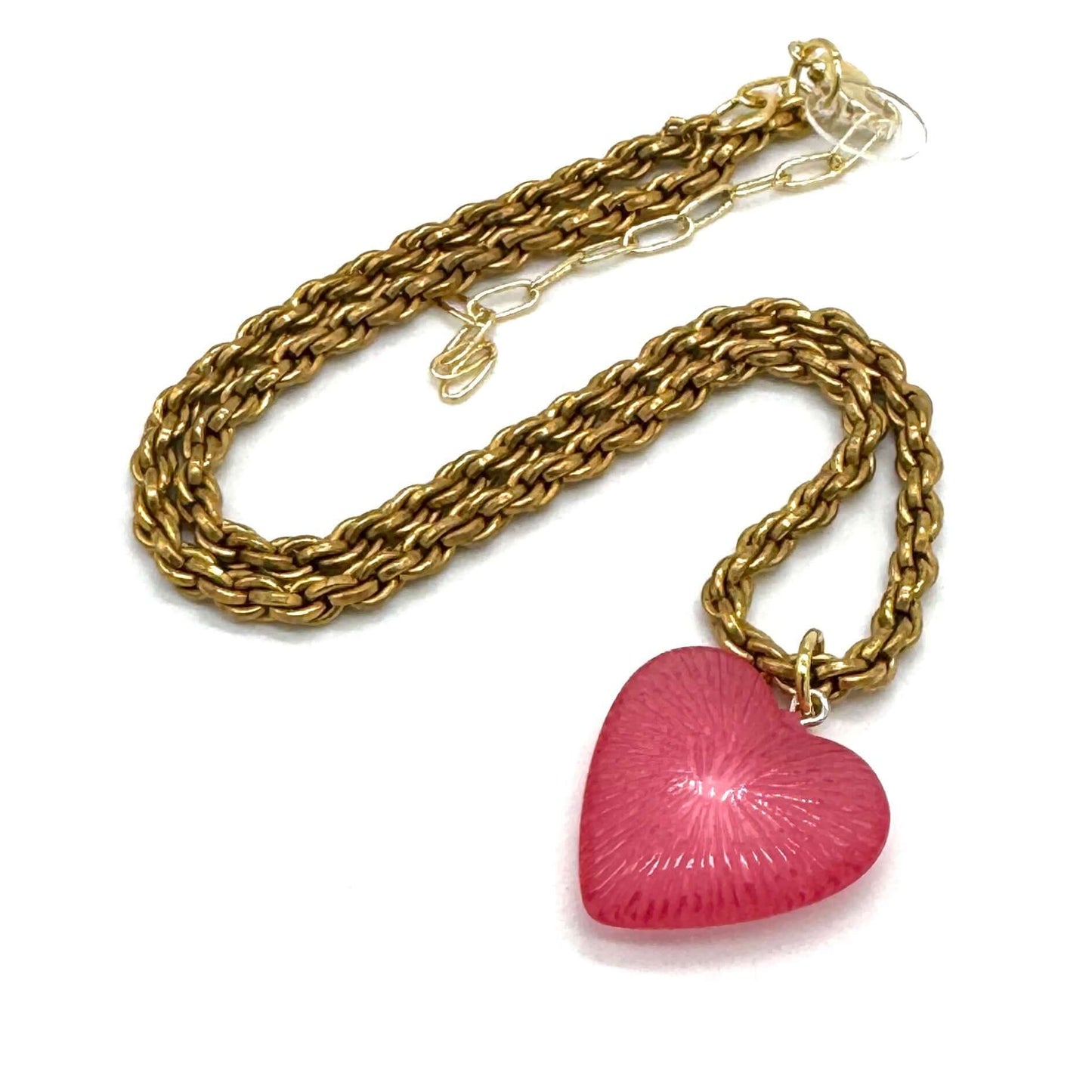 Radiant Puff Heart Necklace - Alie's Boutique