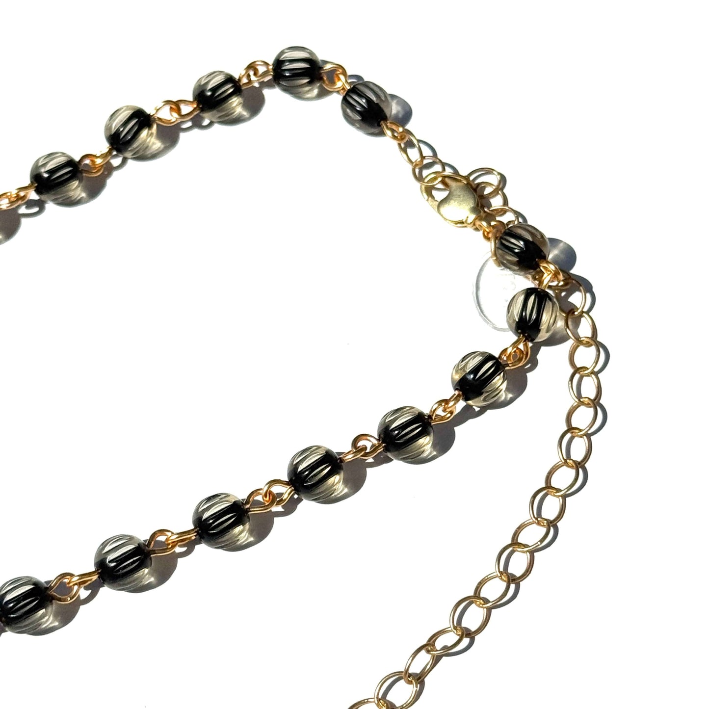 Midnight Gilded Hearts Amelia Necklace - Alie's Boutique