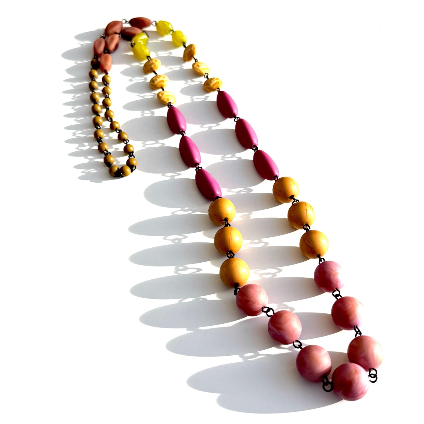 Canyon Bloom Rosary-chained Rope Necklace