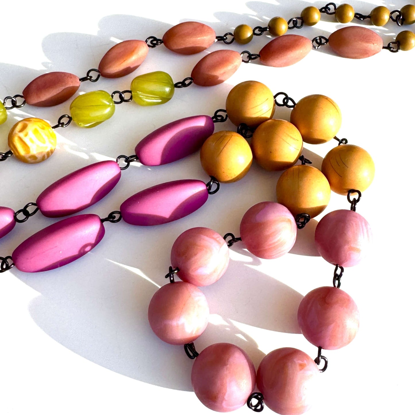 Canyon Bloom Rosary-chained Rope Necklace