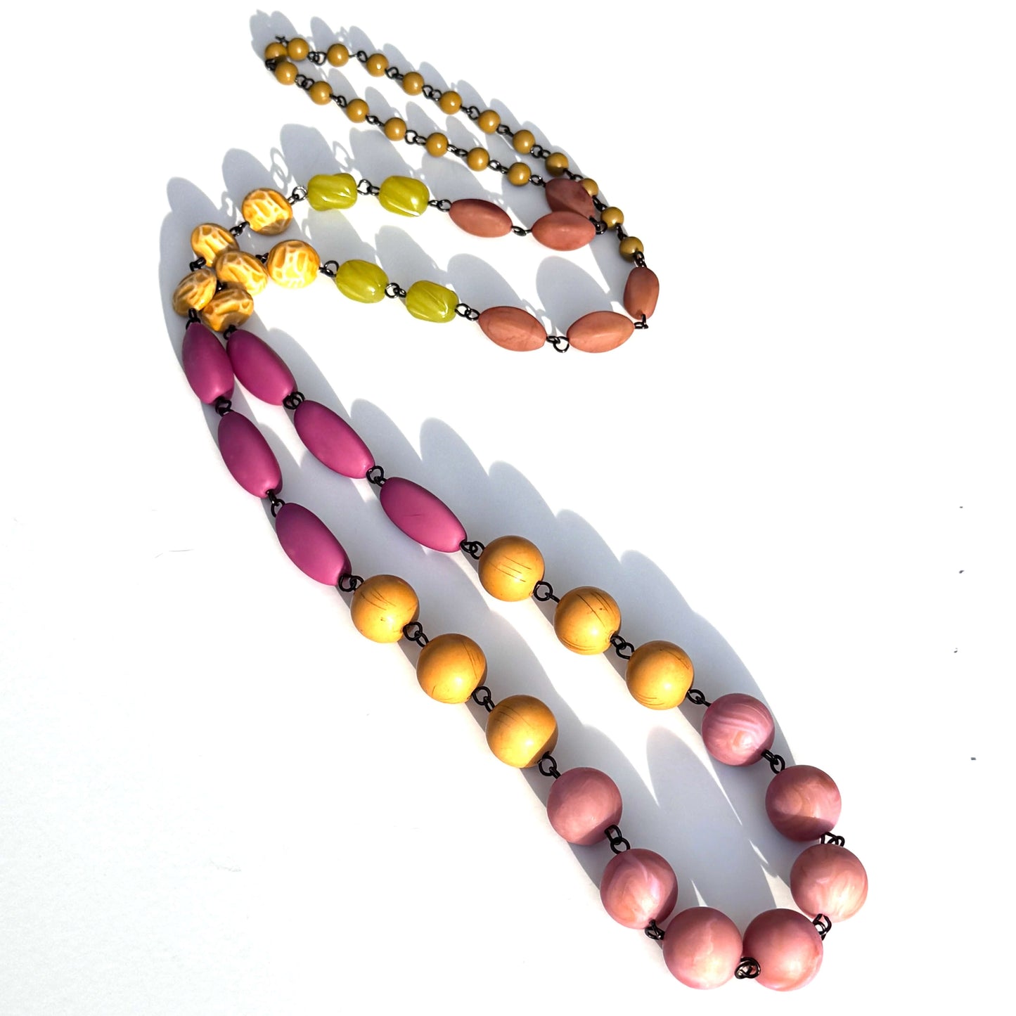 Canyon Bloom Rosary-chained Rope Necklace
