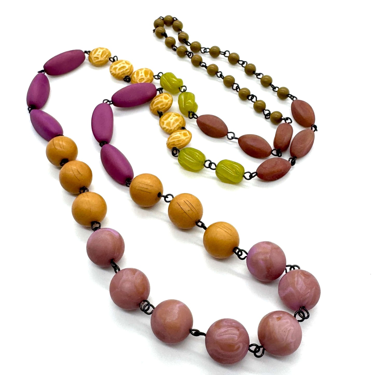 Canyon Bloom Rosary-chained Rope Necklace