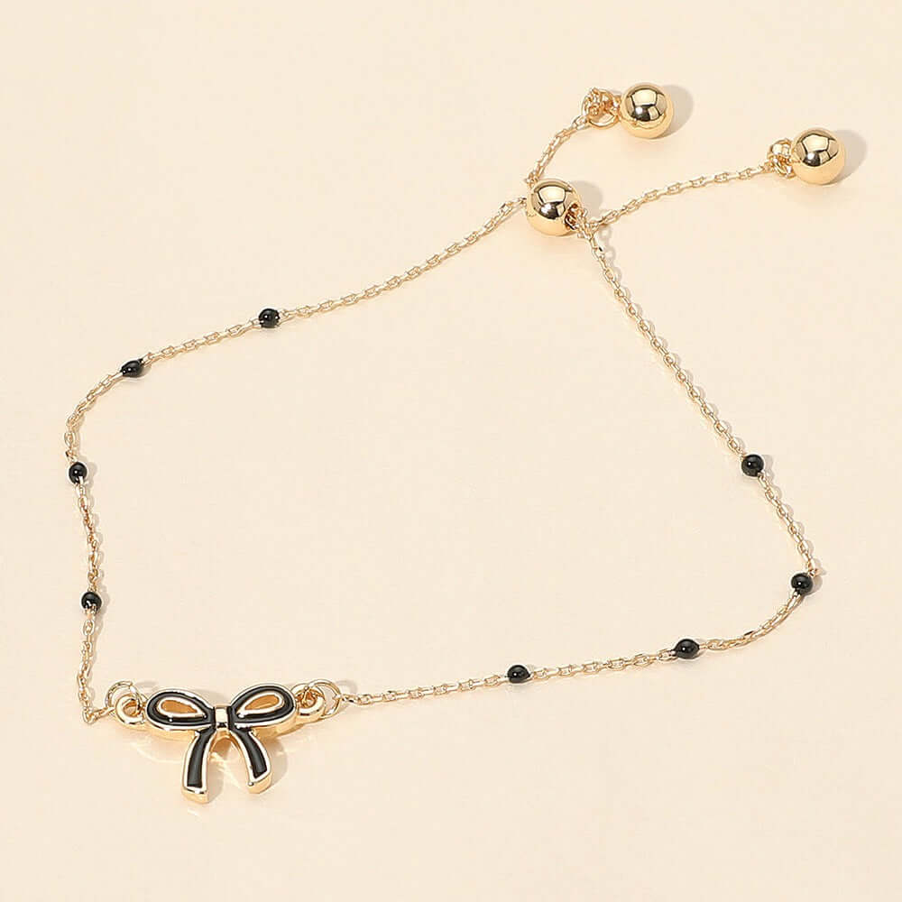 Tied to You - Black Bracelet - Alie's Boutique