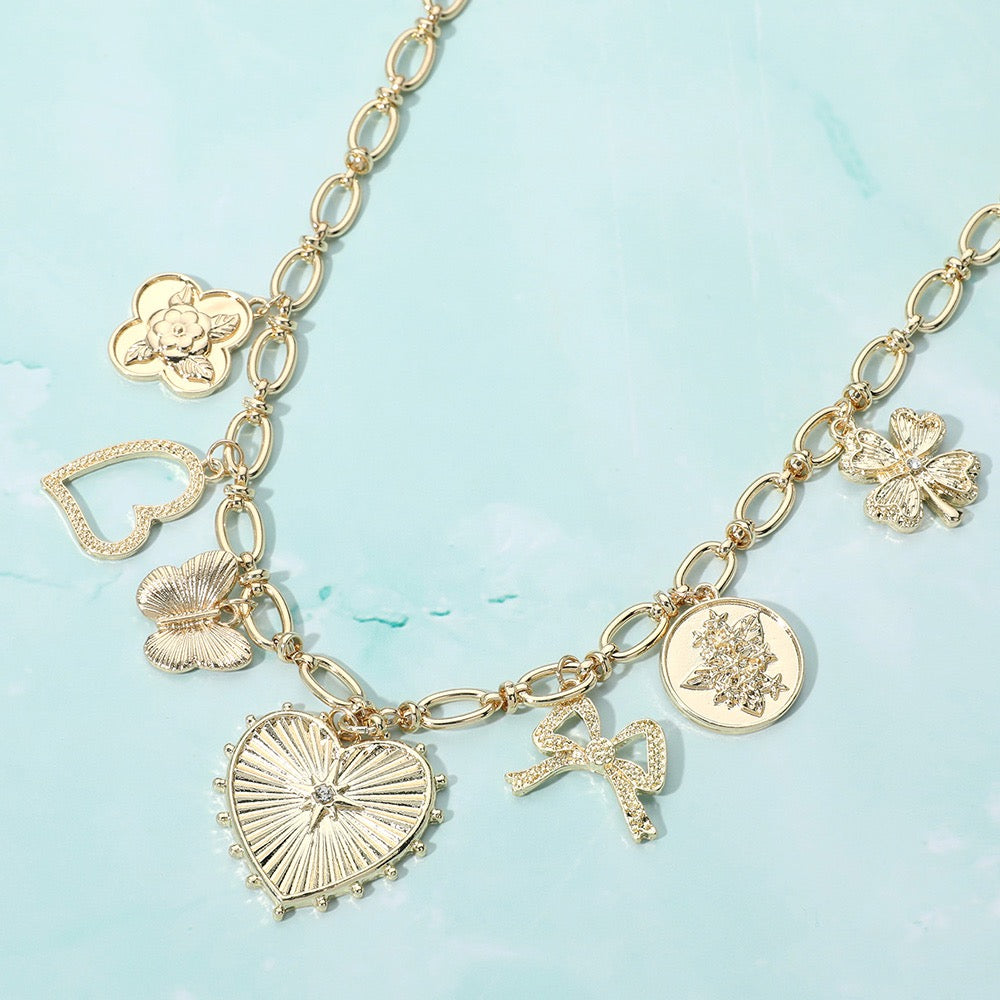 Lucky Charmer - Gold Necklace