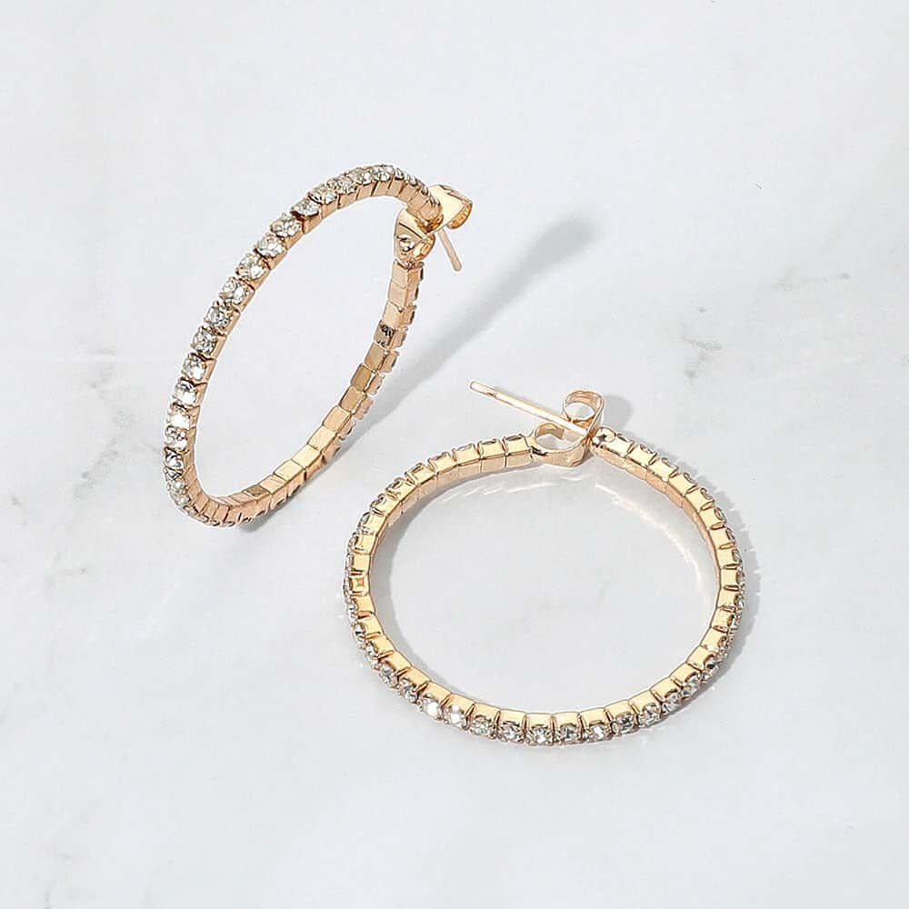 Radiant Curve - Gold Earrings - Alie's Boutique