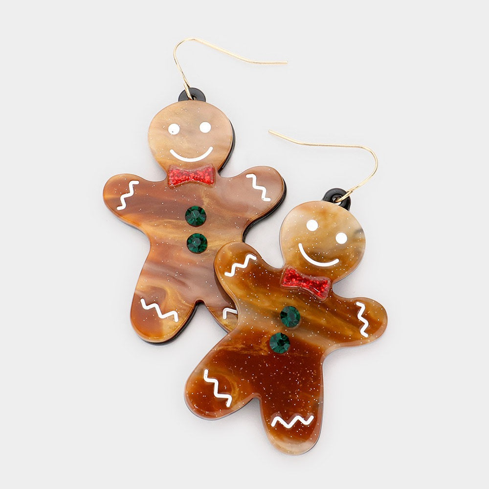 Bite Sized Joy - Brown Earrings