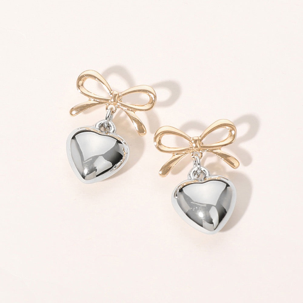 Keepsake Charm - Two-Tone Earrings