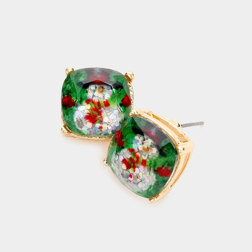 Moment Maker - Green Earrings