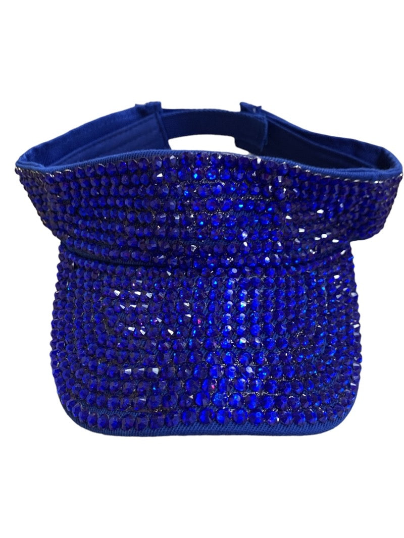 Shine Play & Sunlit Glam – Rhinestone Visor Hat- Multiple Colors