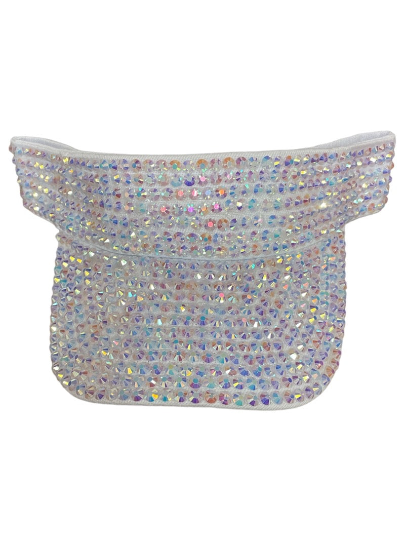 Shine Play & Sunlit Glam – Rhinestone Visor Hat- Multiple Colors