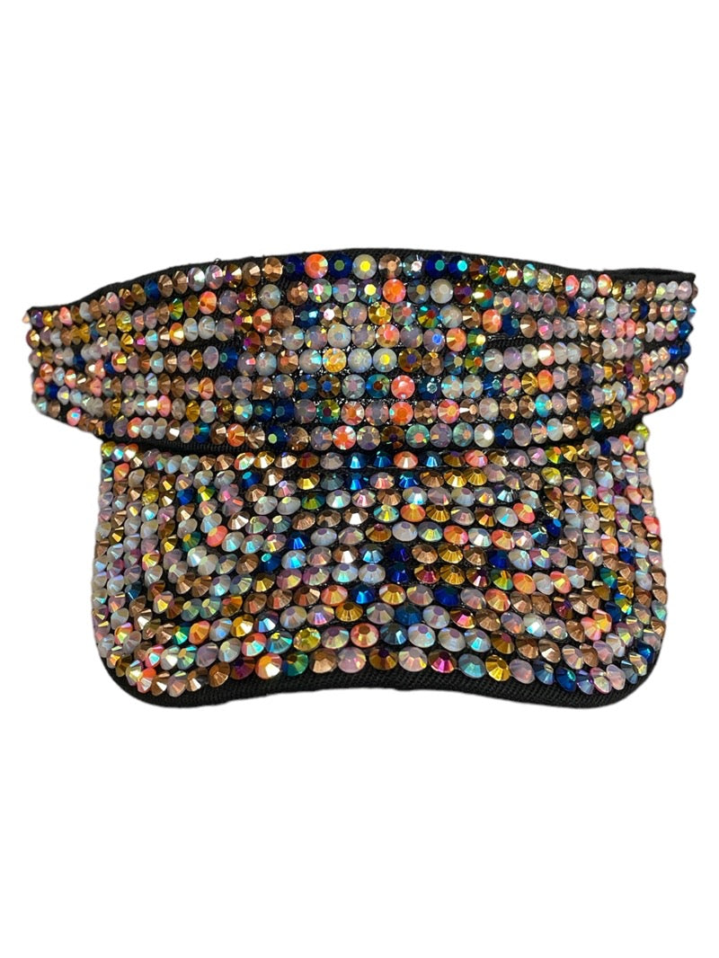 Shine Play & Sunlit Glam – Rhinestone Visor Hat- Multiple Colors