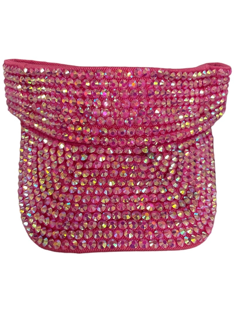 Shine Play & Sunlit Glam – Rhinestone Visor Hat- Multiple Colors