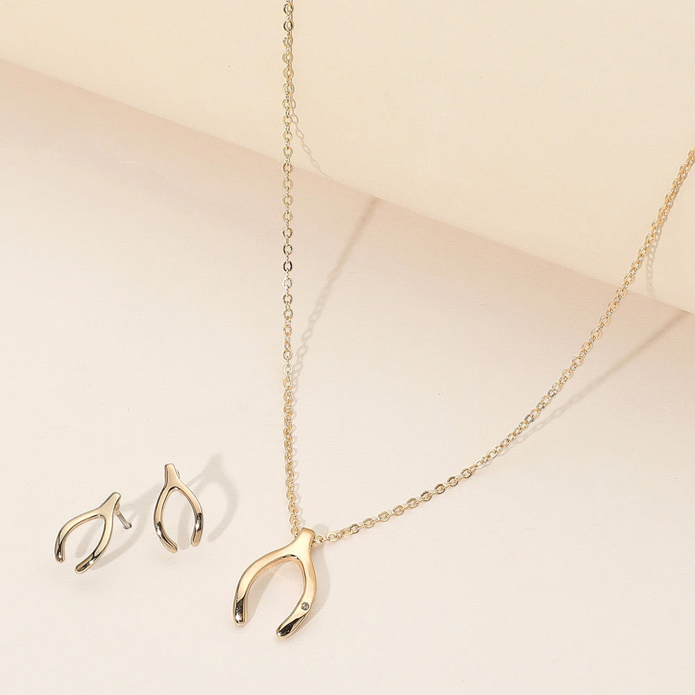 Wishful Thinking - Gold Necklace - Alie's Boutique