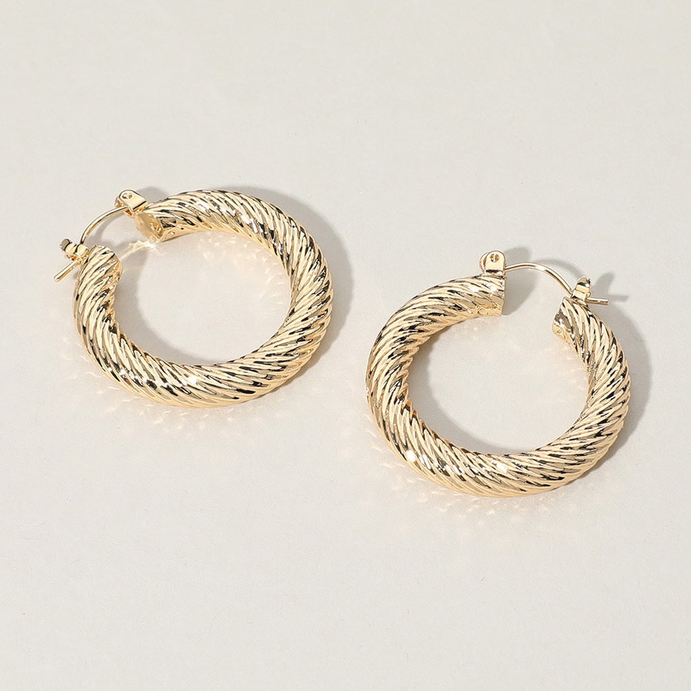 Twisted Agenda - Gold Earrings