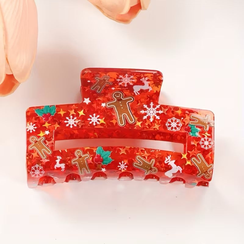 Gingerbread Dreams - Red Claw Hairclip