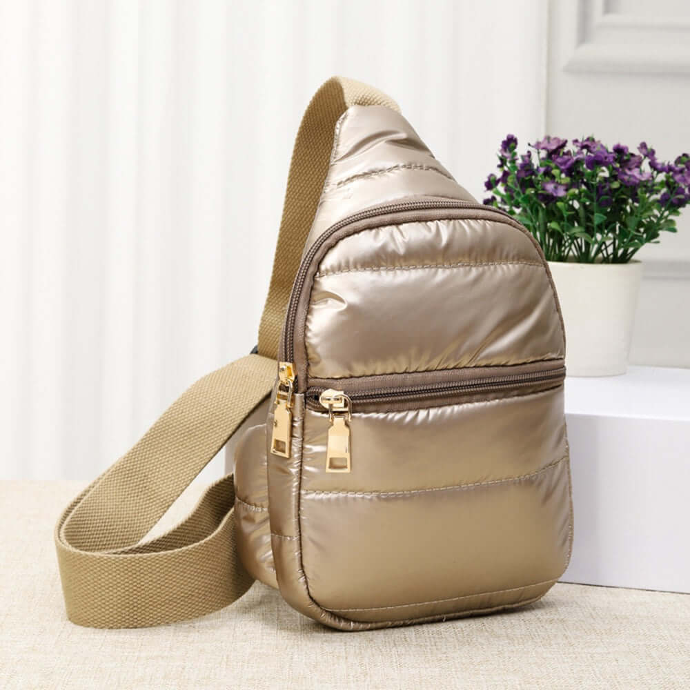 City Stroll - Copper Mini Sling Crossbody Backpack Bag - Wipe Out - Alie's Boutique