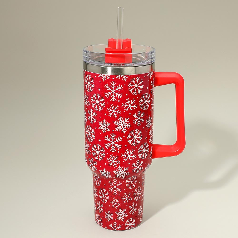 Frosted Flurry - Red 40 Oz Tumbler
