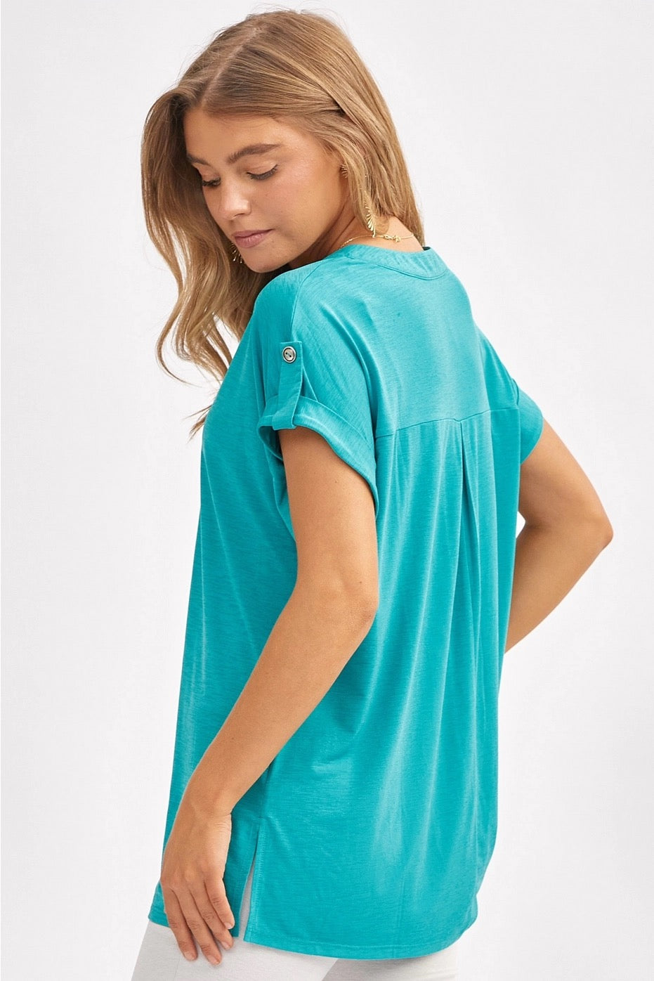 Lizzy Emerald Dolman Sleeve Top - Alies Bling Bar