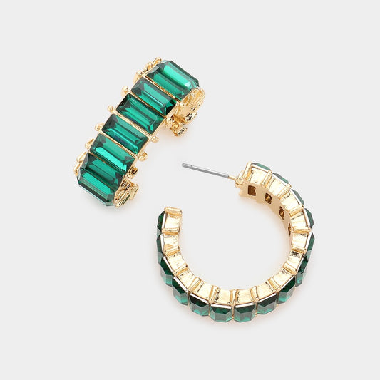 Ember Glow - Green Earrings