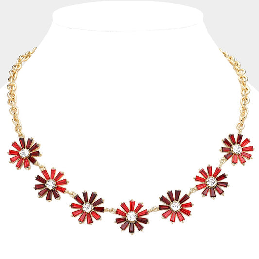 Watch Me Spark – Red Necklace