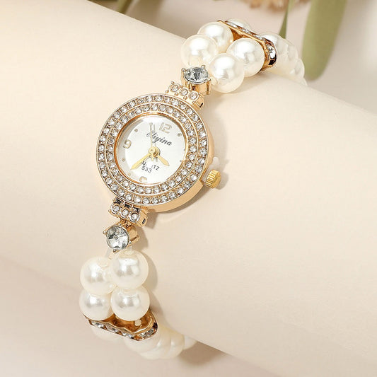 Right On Time - Gold & Pearl Watch