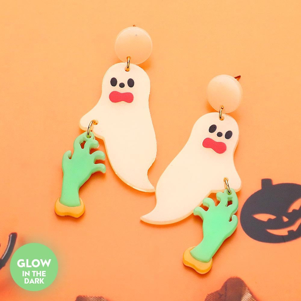 Glow With It - Multi Glow In The Dark Earrings