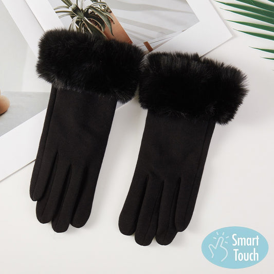 Frosted Kiss - Black Smart Touch Gloves
