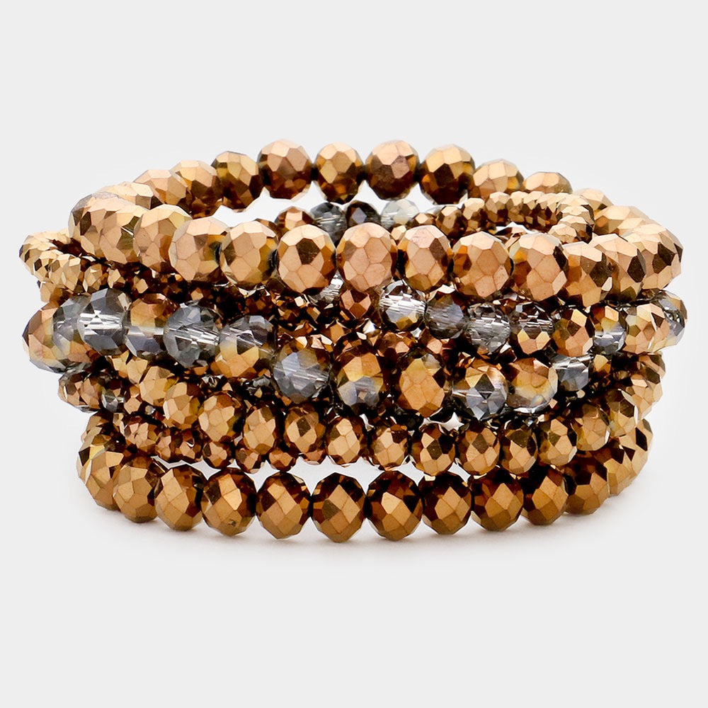 Dusk & Dazzle – Bronze 9 Piece Bracelet Set