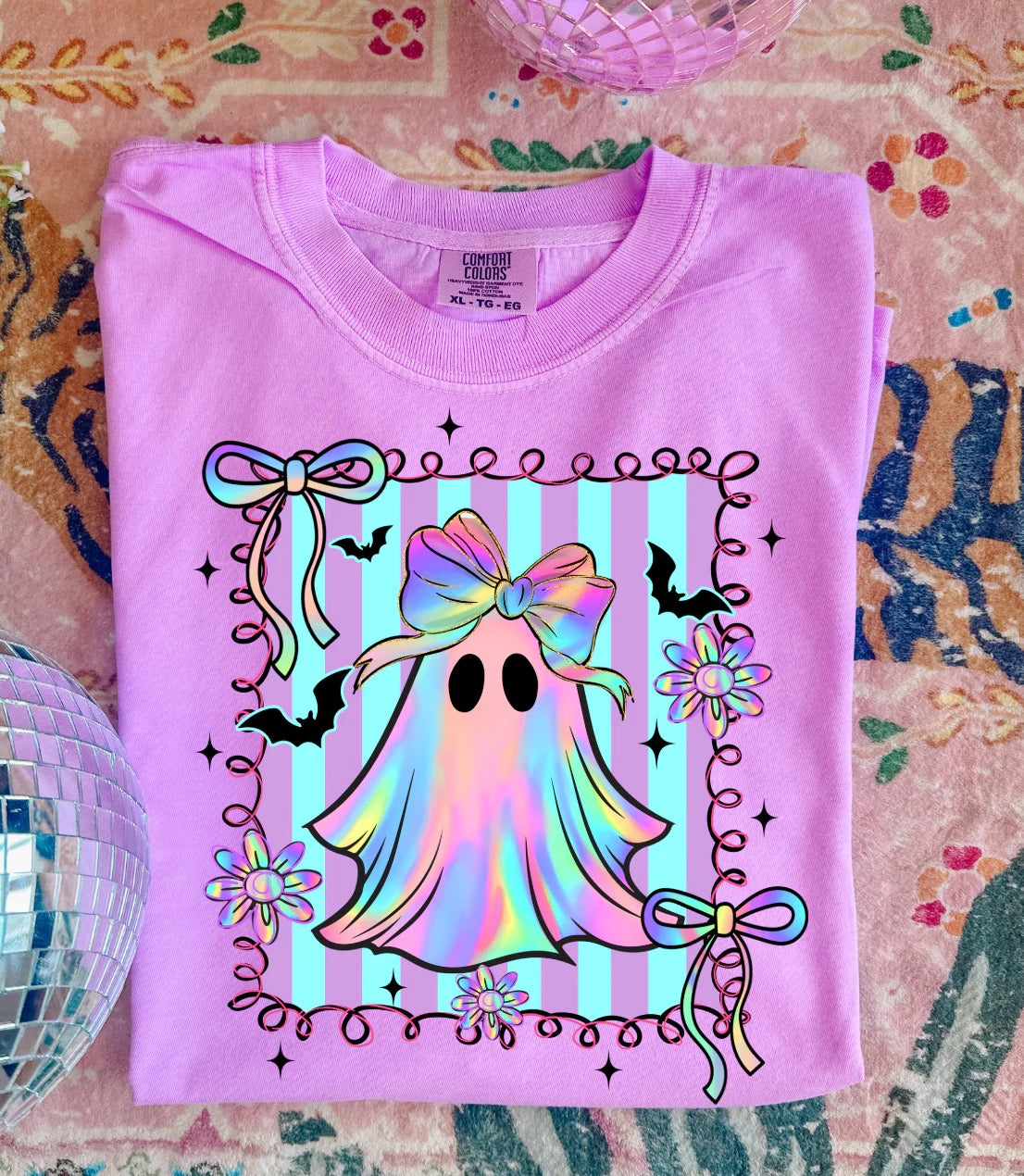 PREORDER - Neon Preppy Ghost Graphic Tee