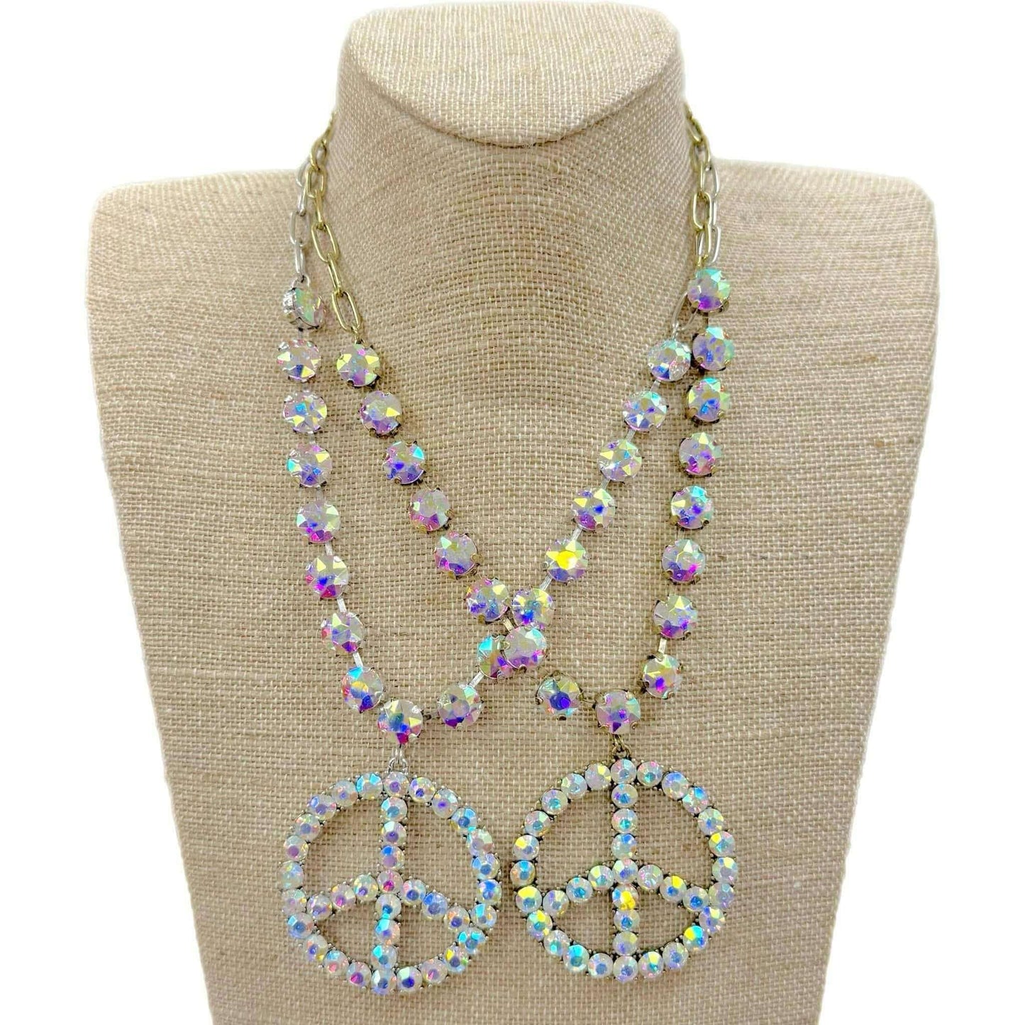 Peace Out - Iridescent Necklace - Alie's Boutique