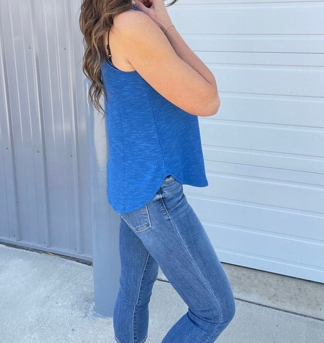 PREORDER: Burnout Breeze Lightweight Sweater Knit Tank Top in 6 Colors - Shop Alies Bouutique