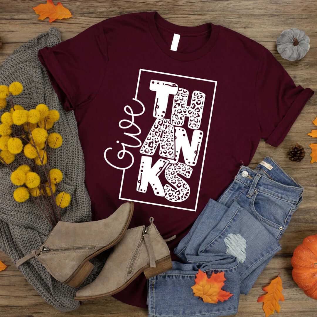 Give Thanks Graphic Tee - Alie's Boutique