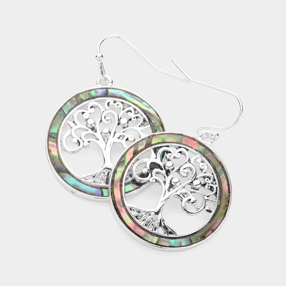 Roots Of Radiance - Abalone Earrings