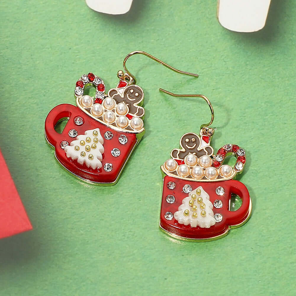 Sweet Sip - Red Earrings