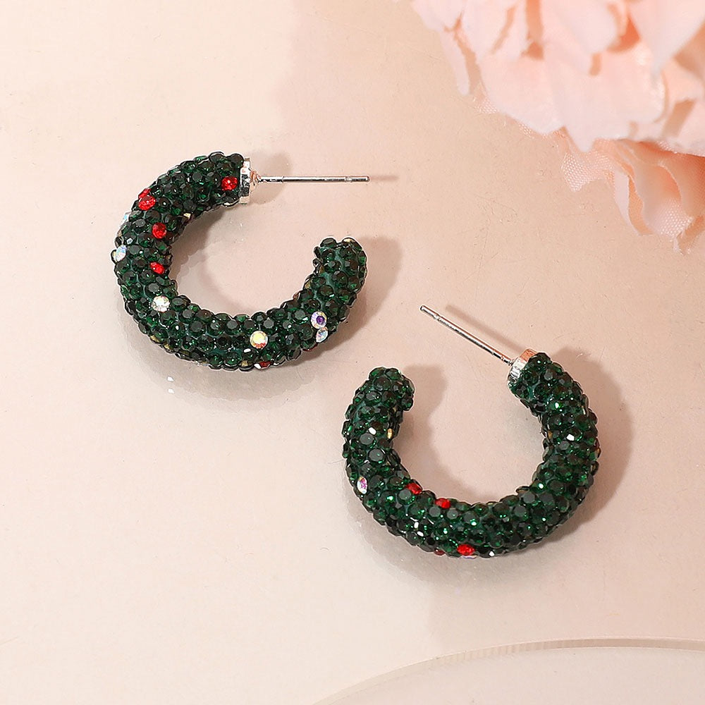 Winter Glow - Green Earrings