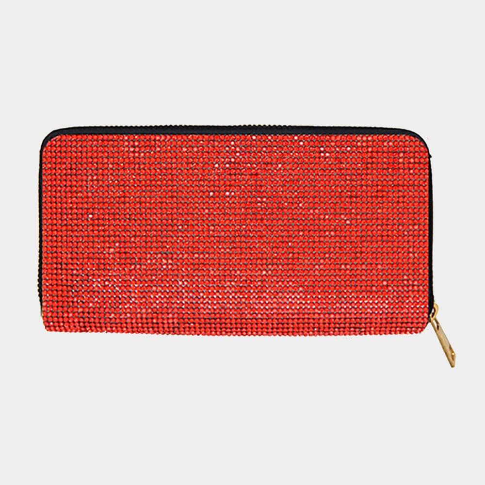Midnight Ledger - Red Zipper Wallet