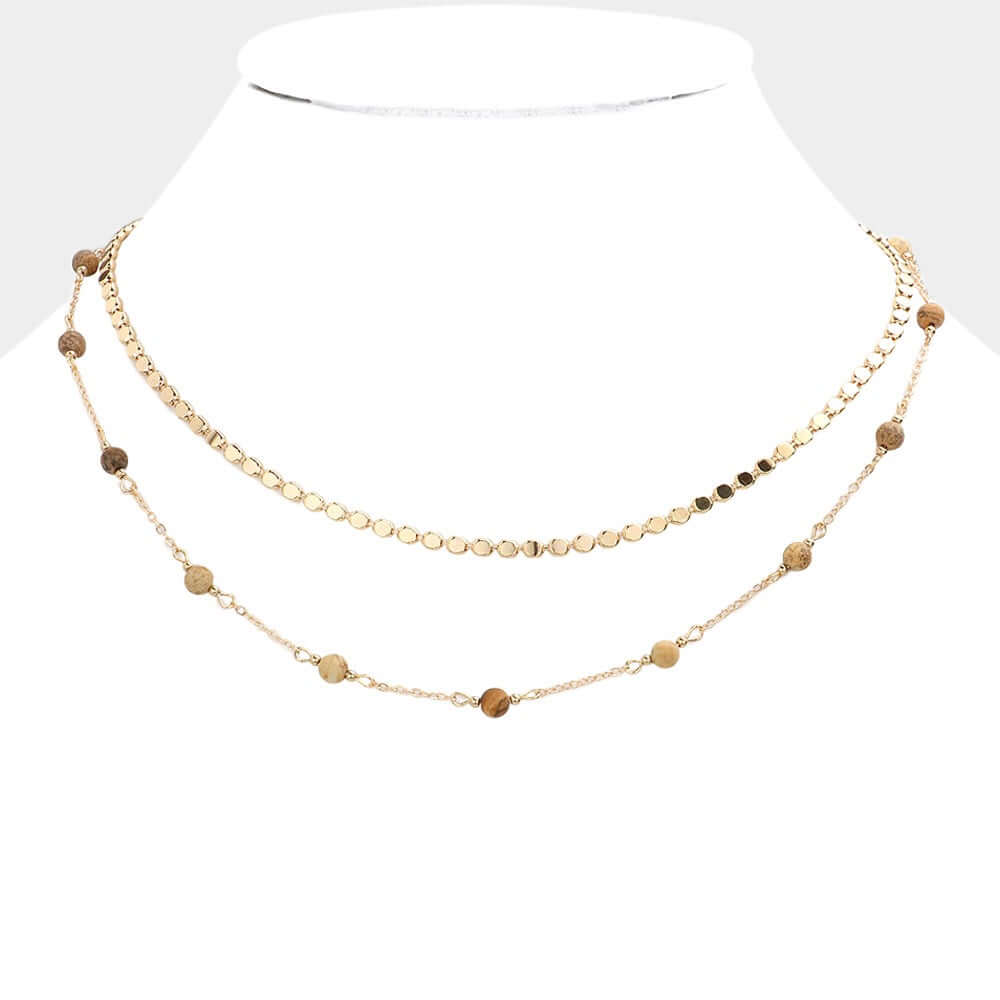 Double Dare - Brown Necklace - Alie's Boutique