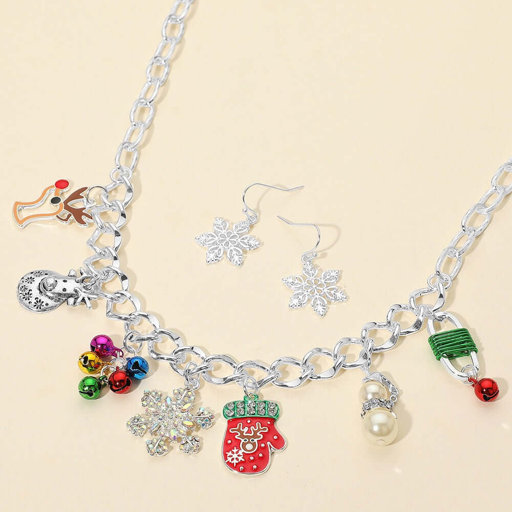 Merry Mischief - Silver Multi Necklace