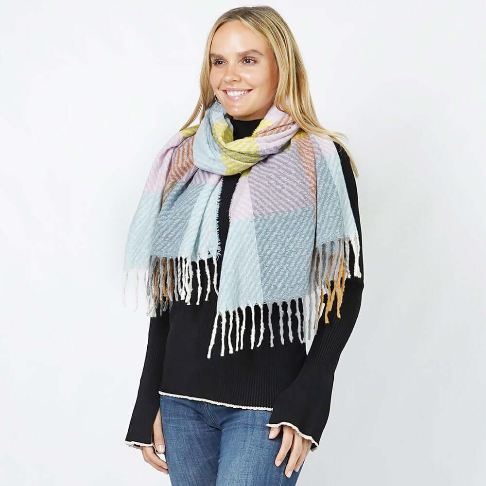 Stolen Moments - Light Blue Scarf - Wipe Out - Alie's Boutique