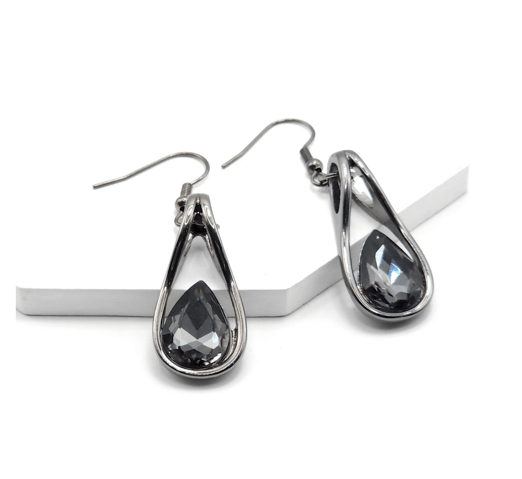 Twilight Embrace - Hematite Earrings - Alie's Boutique